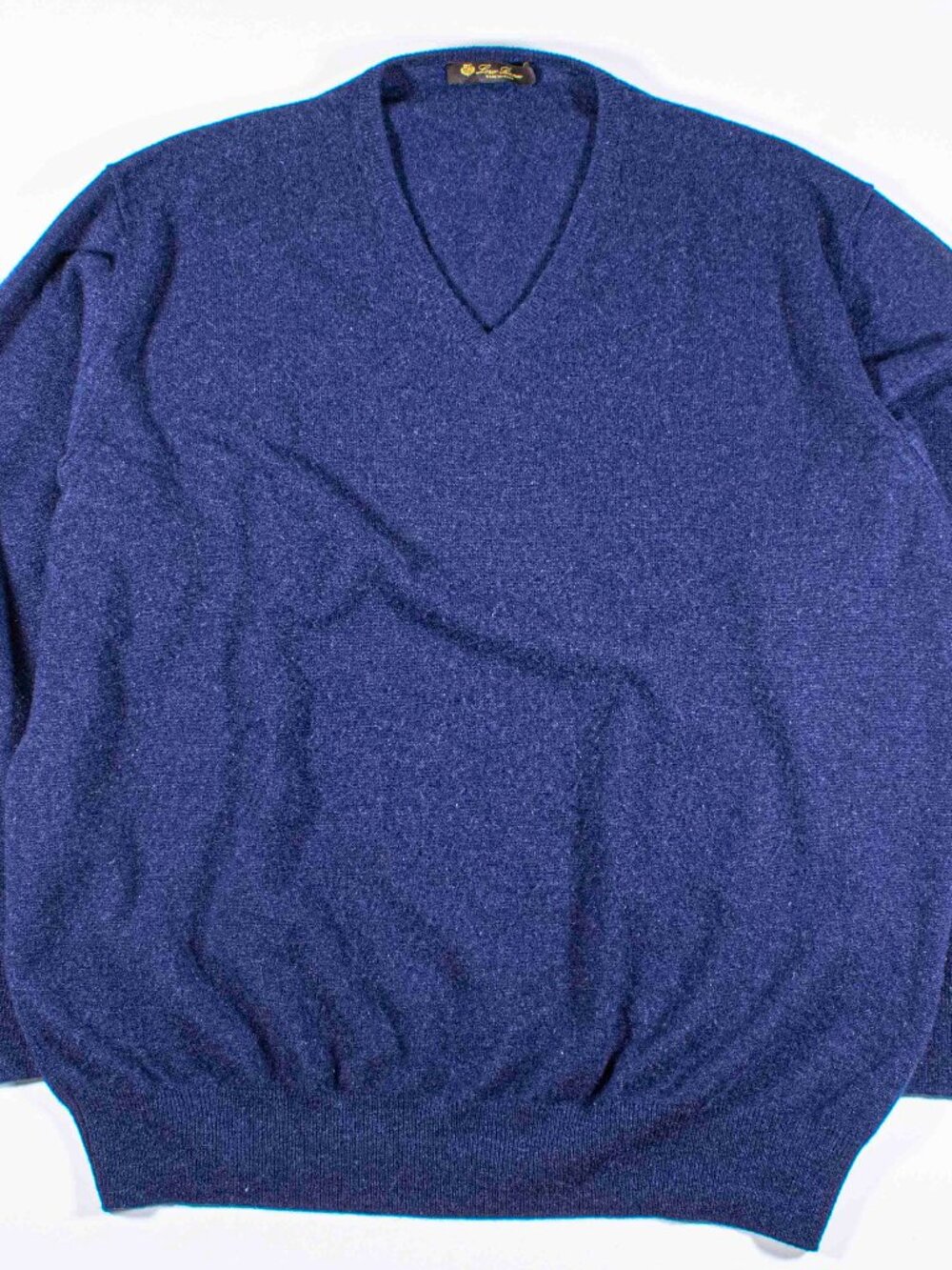 Loro Piana Mens V-Neck Sweater 100% Cashmere Made In Italy Size 56 IT XXL